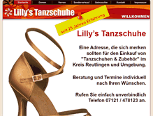 Tablet Screenshot of lillys-tanzschuhe.de